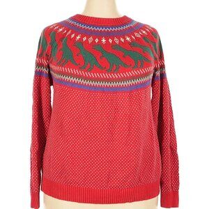 Modcloth "You've Been Ghosted" Fair Isle Sweater in Dinos